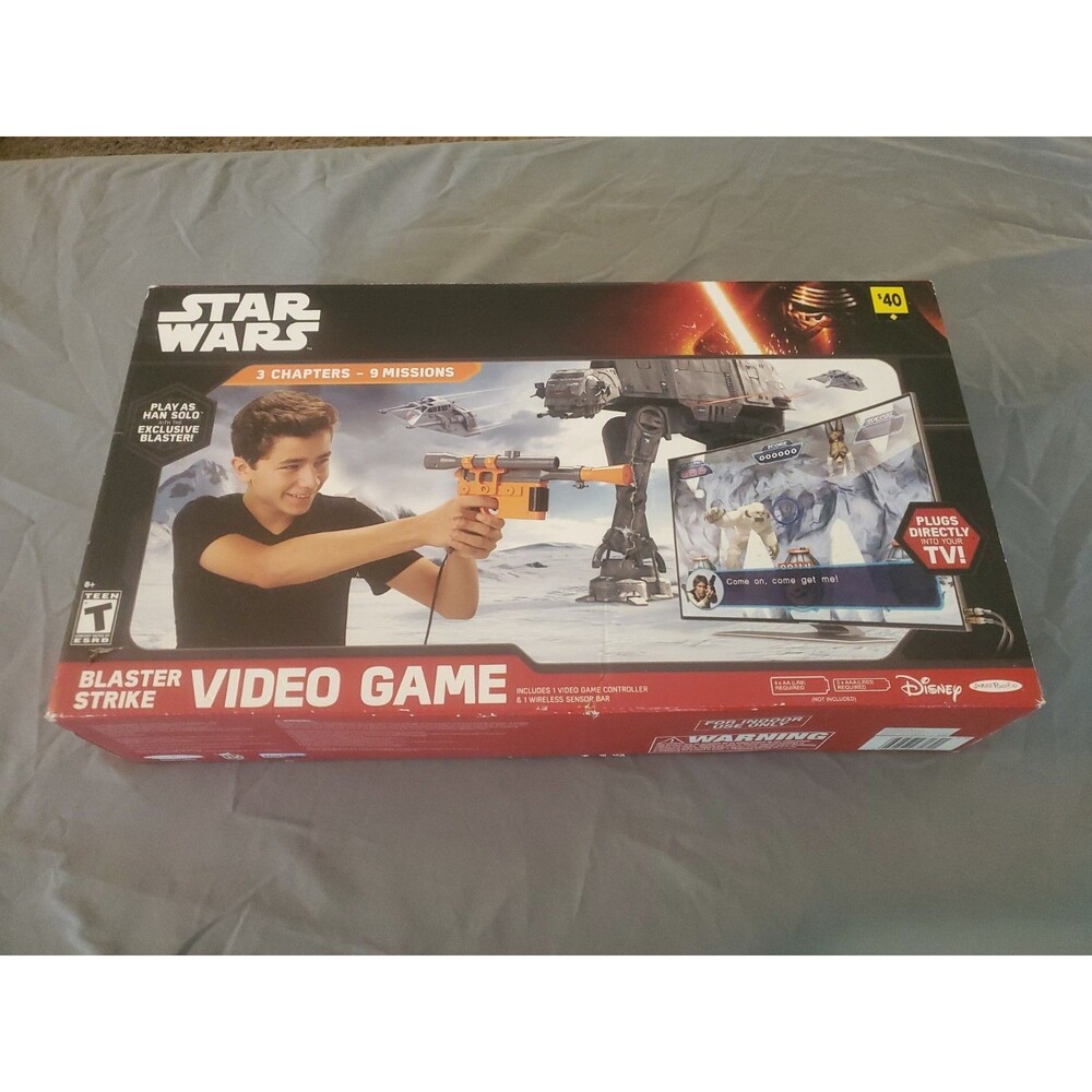 Star Wars Blaster Strike Plug & Play TV Game Gun A/V Jakks Pacific 2015 Working
